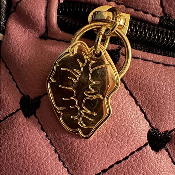 Luv Betsey Johnson Quilted Backpack in Purple and Black - Picture 5 of 7